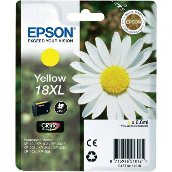EPSON INK CARTRIDGE 18XL  YELLOW