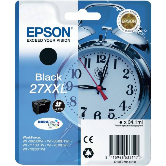 EPSON INK CARTRIDGE C13T27914010 BLACK XXL
