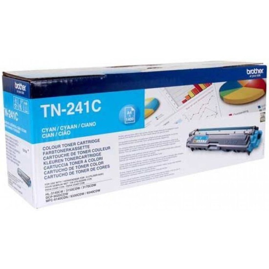 BROTHER TONER TN-241 CYAN BROTHER TONER TN-241 CYAN