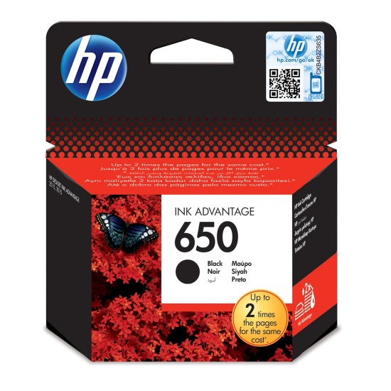 HP Ink Cartridge 650 Black HP Ink Cartridge 650 Black
