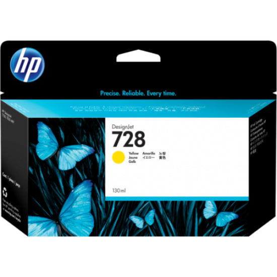 HP Ink Cartridge 728XL Yellow 130ML