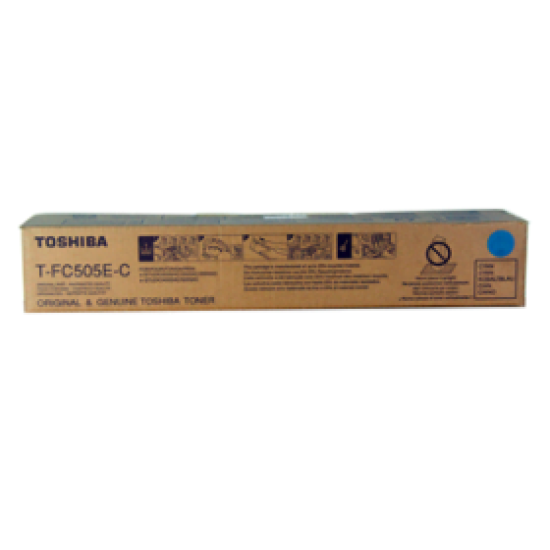 TOSHIBA COPIER TONER T-FC505E-C CYAN