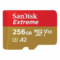 SANDISK Extreme microSDXC 256GB + SD Adapter + Rescue Pro Deluxe 160MB/s A2 C10