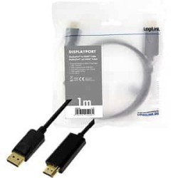 LOGILINK 1M DISPLAY PORT 1.2 TO HDMI 1.4 M/M CV0126