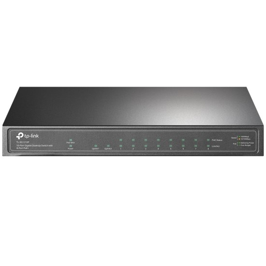 TP-LINK 10-Port Gigabit PoE+ Switch - TL-SG1210P TP-LINK 10-Port Gigabit PoE+ Switch - TL-SG1210P