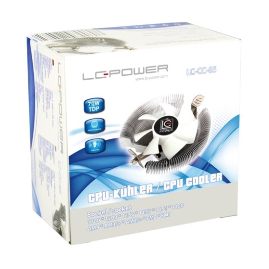 LC POWER COSMO COOL PROCESSOR COOLER 1156/AM2(+) LC-CC-85
