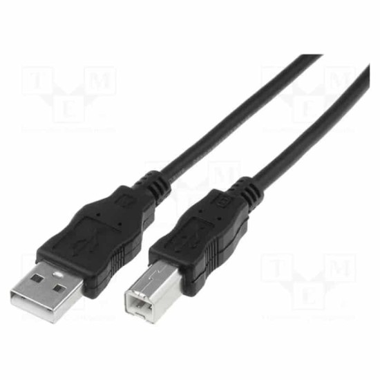 DIGITUS USB PRINTER CABLE 5M A-B BLACK AK-300105-050-S