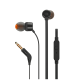 JBL T110 INEAR UNIVERSAL HEADPHONES 1-BUTTON MIC/REMOTE (BLK) JBL T110 INEAR UNIVERSAL HEADPHONES 1-BUTTON MIC/REMOTE (BLK)