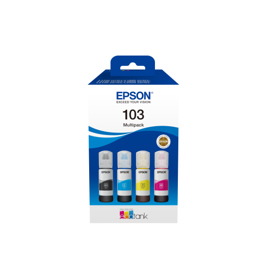 EPSON INK 103 ECO TANK (BL+C+M+Y) T00S64A BOTTLE
