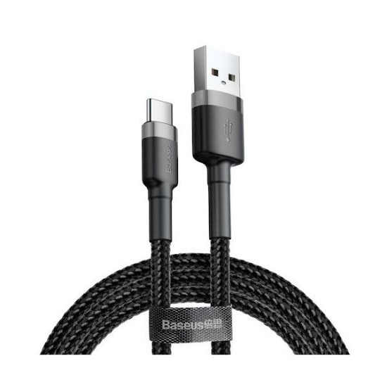 BASEUS CAFULE BRAIDED TYPE-C TO TYPE-C 2M GREY
