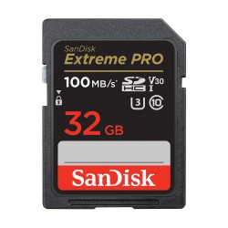 SANDISK EXTREME PRO SDHC 32GB - 100MB/s V30 UHS-I U3