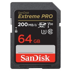 SANDISK Extreme Pro UHS-I SDXC Card  64GB 200MB/S