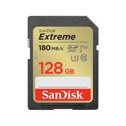 SANDISK EXTREME SDXC CARD 128GB 180MB/s V30 UHS-I U3 SANDISK EXTREME SDXC CARD 128GB 180MB/s V30 UHS-I U3