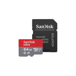 SANDISK Ultra microSDXC 64GB + SD Adapter 140MB/s A1 Class SANDISK Ultra microSDXC 64GB + SD Adapter 140MB/s A1 Class