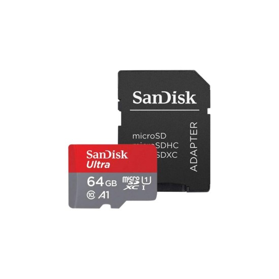 SANDISK Ultra microSDXC 64GB + SD Adapter 140MB/s A1 Class SANDISK Ultra microSDXC 64GB + SD Adapter 140MB/s A1 Class