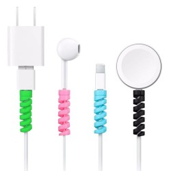 Cable cover (4 pcs) spring protection against plug damage (random colors)