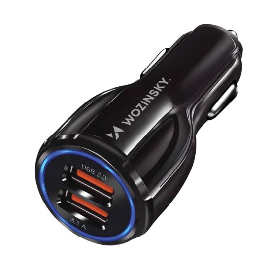 WOZINSKY CAR CHARGER 2XUSB BLACK WCC-02