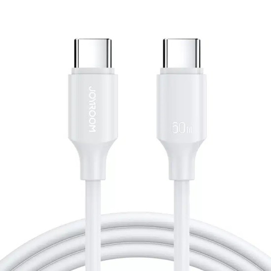 JOYROOM USB-C TO USB-C CABLE LONG-LASTING SERIES 1M 60W WHITE S-A9