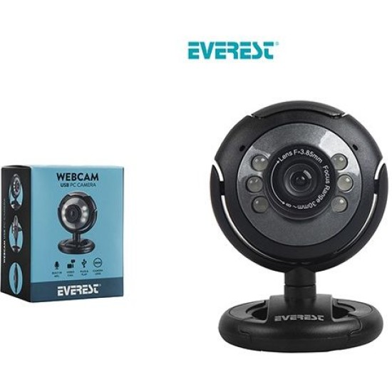 EVEREST WEBCAM W/MICROPHONE 300K 480p SC-824 EVEREST WEBCAM W/MICROPHONE 300K 480p SC-824