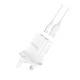 DUDAO WALL CHARGER UK PLUG  2XUSB-A  WHITE  + USB TO TYPE-C CABLE  WHITE