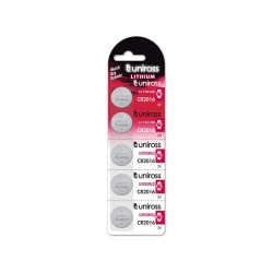 UNIROSS LITHIUM-BUTTON CELL CR2016 BATTERY (5PC)