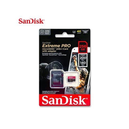 SANDISK Extreme Pro microSDXC 256GB  SDSQXCD-256G-GN6MA