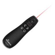 MEDIARANGE 5-BUTTON WIRELESS PRESENTER WITH RED LASER POINTER BLACK  MROS220
