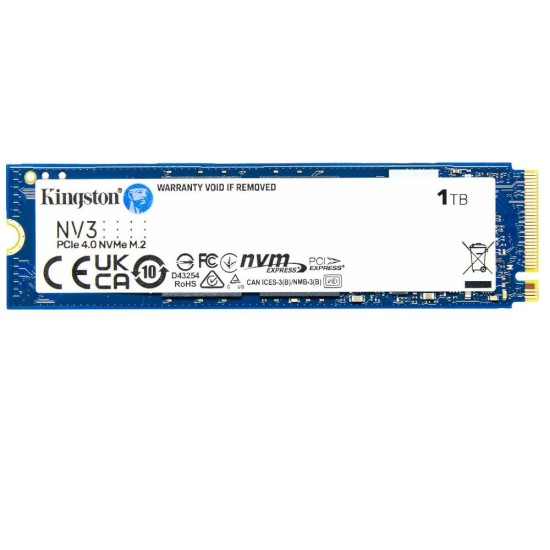 KINGSTON SSD NV3 M.2 2280 1TB NVMe PCIe GEN4 SNV3S/1000G KINGSTON SSD NV3 M.2 2280 1TB NVMe PCIe GEN4 SNV3S/1000G