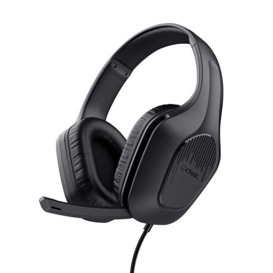 TRUST GAMING HEADSET ZIROX GXT415 LIGHTWEIGHT ONE JACK BLACK 24990