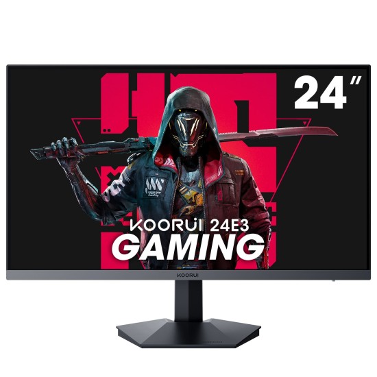 KOORUI GAMING MONITOR 23.8" FHD IPS 165Hz 1MS HDMI/DP 3YW 24E3 KOORUI GAMING MONITOR 23.8" FHD IPS 165Hz 1MS HDMI/DP 3YW 24E3