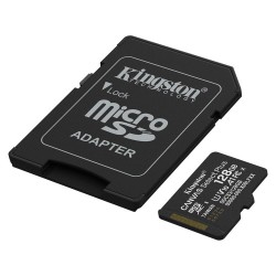 KINGSTON MicroSDXC Canvas Select Plus 128GB Memory Card + Adapter SDCS3/128GB KINGSTON MicroSDXC Canvas Select Plus 128GB Memory Card + Adapter SDCS3/128GB